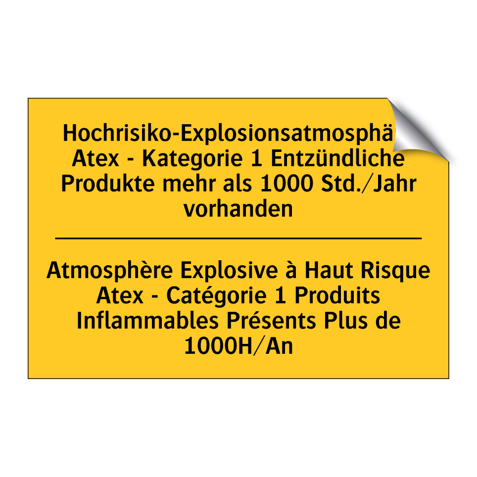 Hochrisiko-Explosionsatmosphäre /.../ - Atmosphère Explosive à Haut Risque /.../