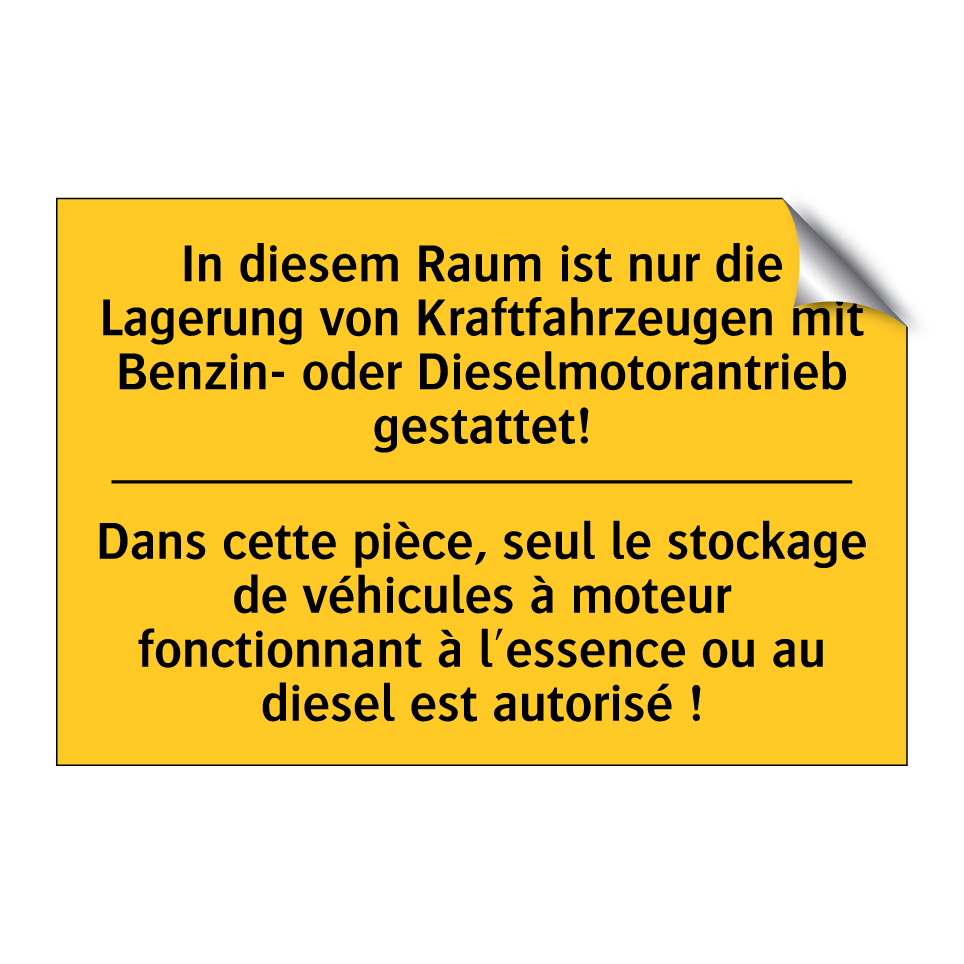 In diesem Raum ist nur die Lagerung /.../ - Dans cette pièce, seul le stockage /.../