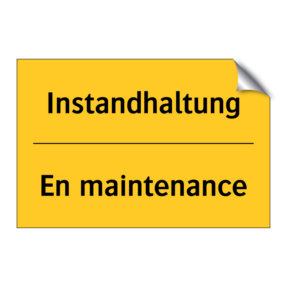 Instandhaltung - En maintenance