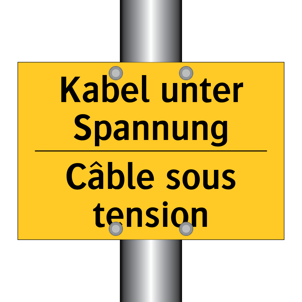 Kabel unter Spannung - Câble sous tension