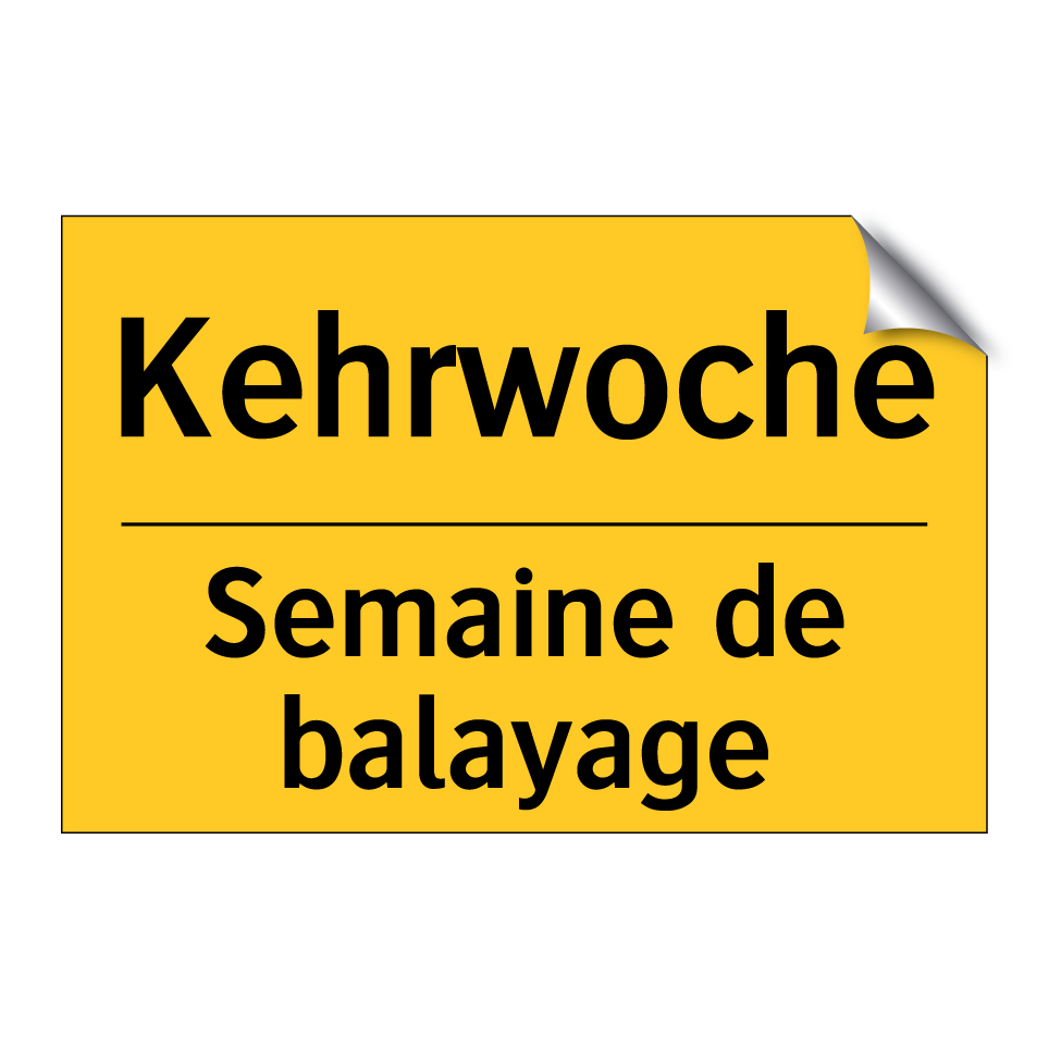 Kehrwoche - Semaine de balayage