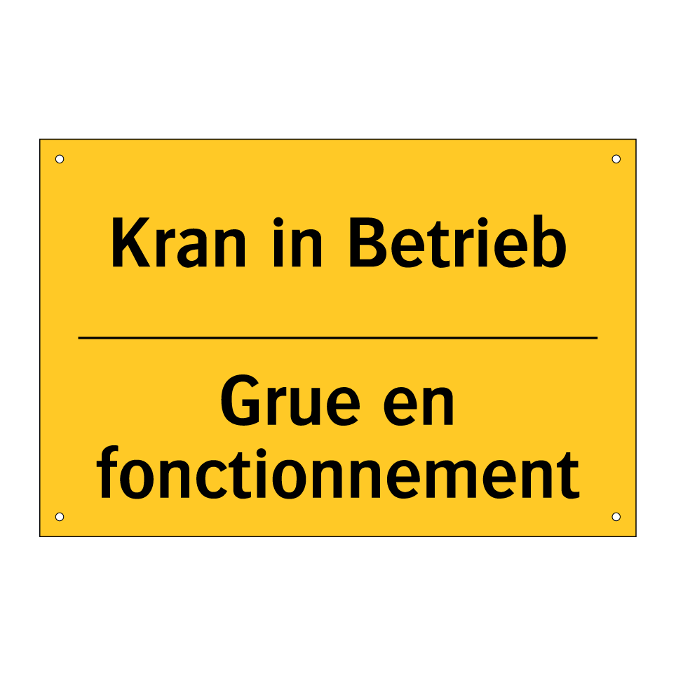 Kran in Betrieb - Grue en fonctionnement