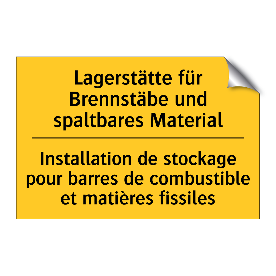 Lagerstätte für Brennstäbe und /.../ - Installation de stockage pour /.../