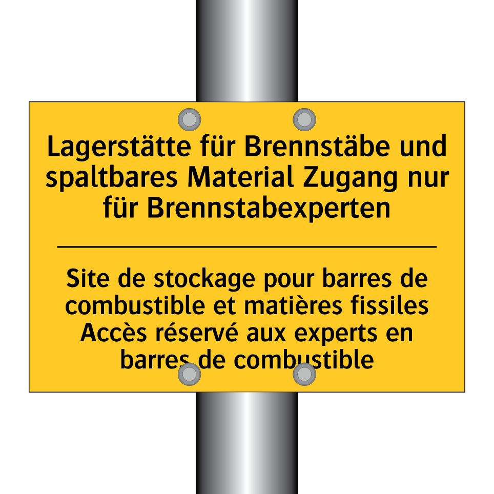 Lagerstätte für Brennstäbe und /.../ - Site de stockage pour barres de /.../