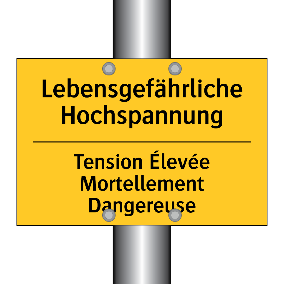 Lebensgefährliche Hochspannung - Tension Élevée Mortellement Dangereuse /.../
