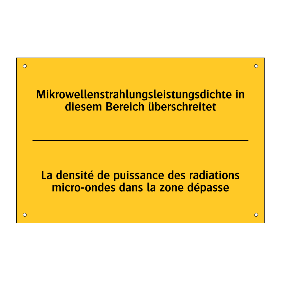 Mikrowellenstrahlungsleistungsdichte /.../ - La densité de puissance des radiations /.../