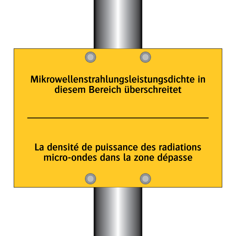 Mikrowellenstrahlungsleistungsdichte /.../ - La densité de puissance des radiations /.../