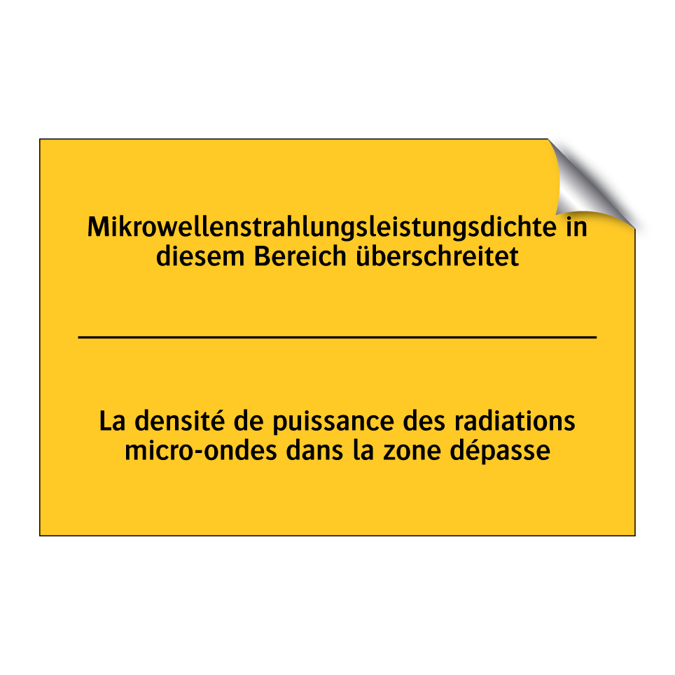 Mikrowellenstrahlungsleistungsdichte /.../ - La densité de puissance des radiations /.../
