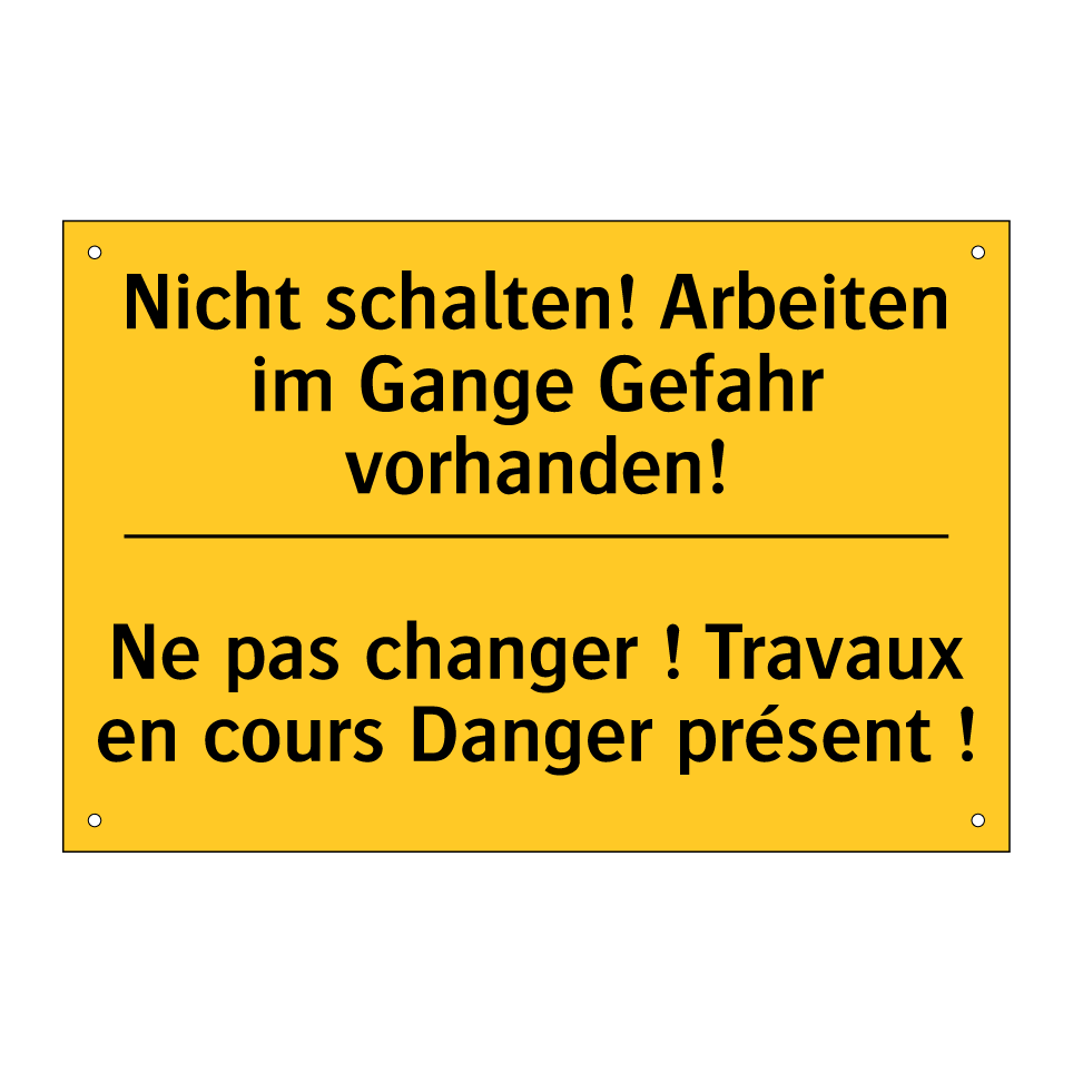 Nicht schalten! Arbeiten im Gange /.../ - Ne pas changer ! Travaux en cours /.../