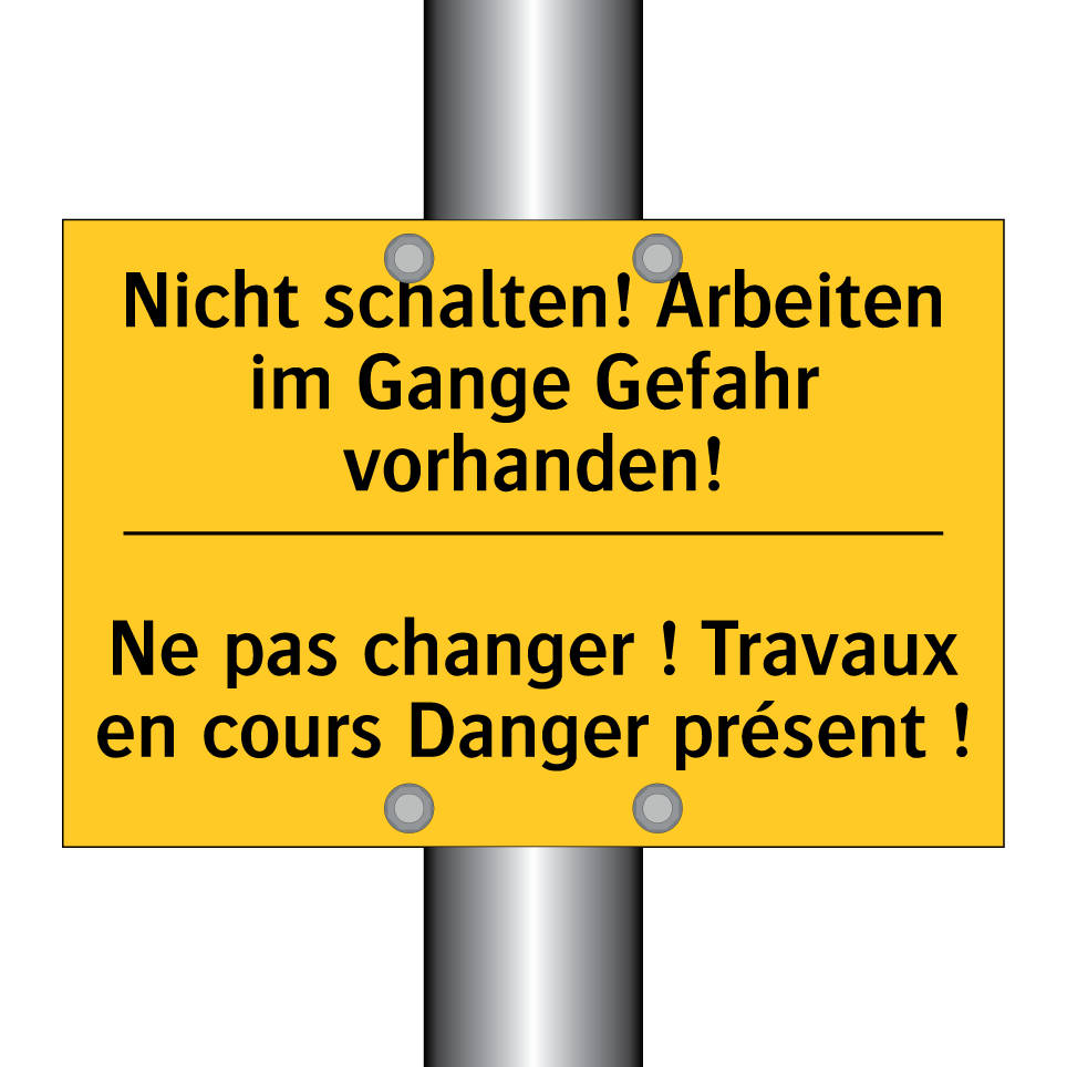 Nicht schalten! Arbeiten im Gange /.../ - Ne pas changer ! Travaux en cours /.../
