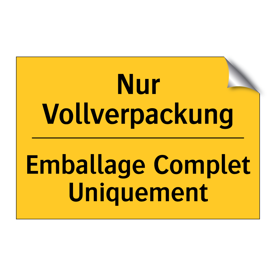 Nur Vollverpackung - Emballage Complet Uniquement