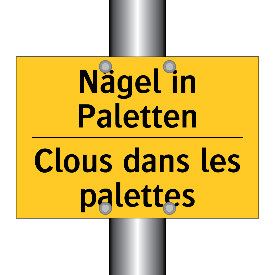 Nägel in Paletten - Clous dans les palettes