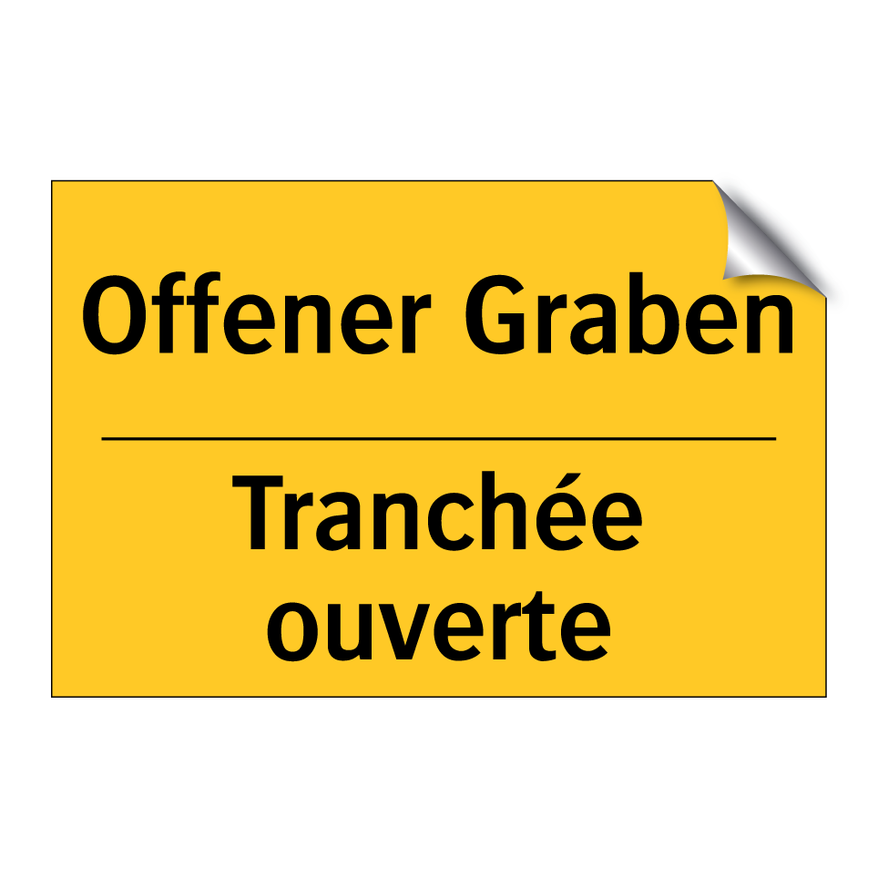Offener Graben - Tranchée ouverte