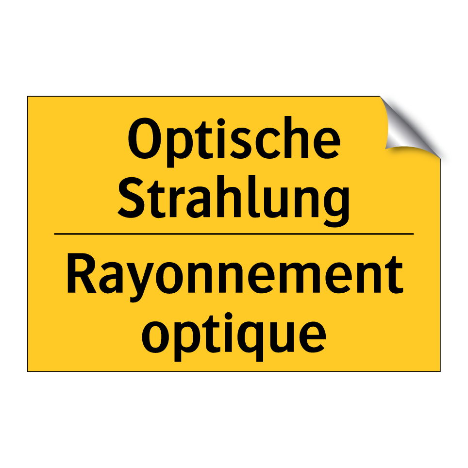 Optische Strahlung - Rayonnement optique
