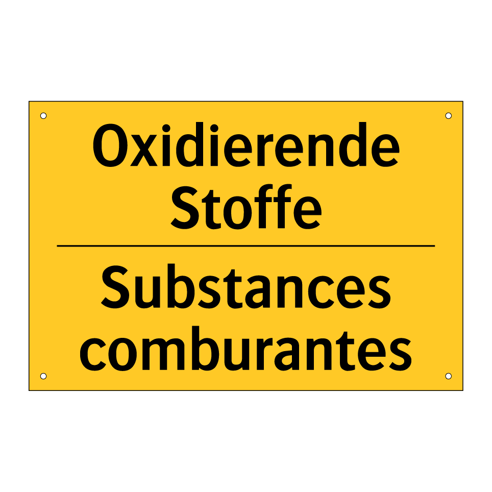 Oxidierende Stoffe - Substances comburantes