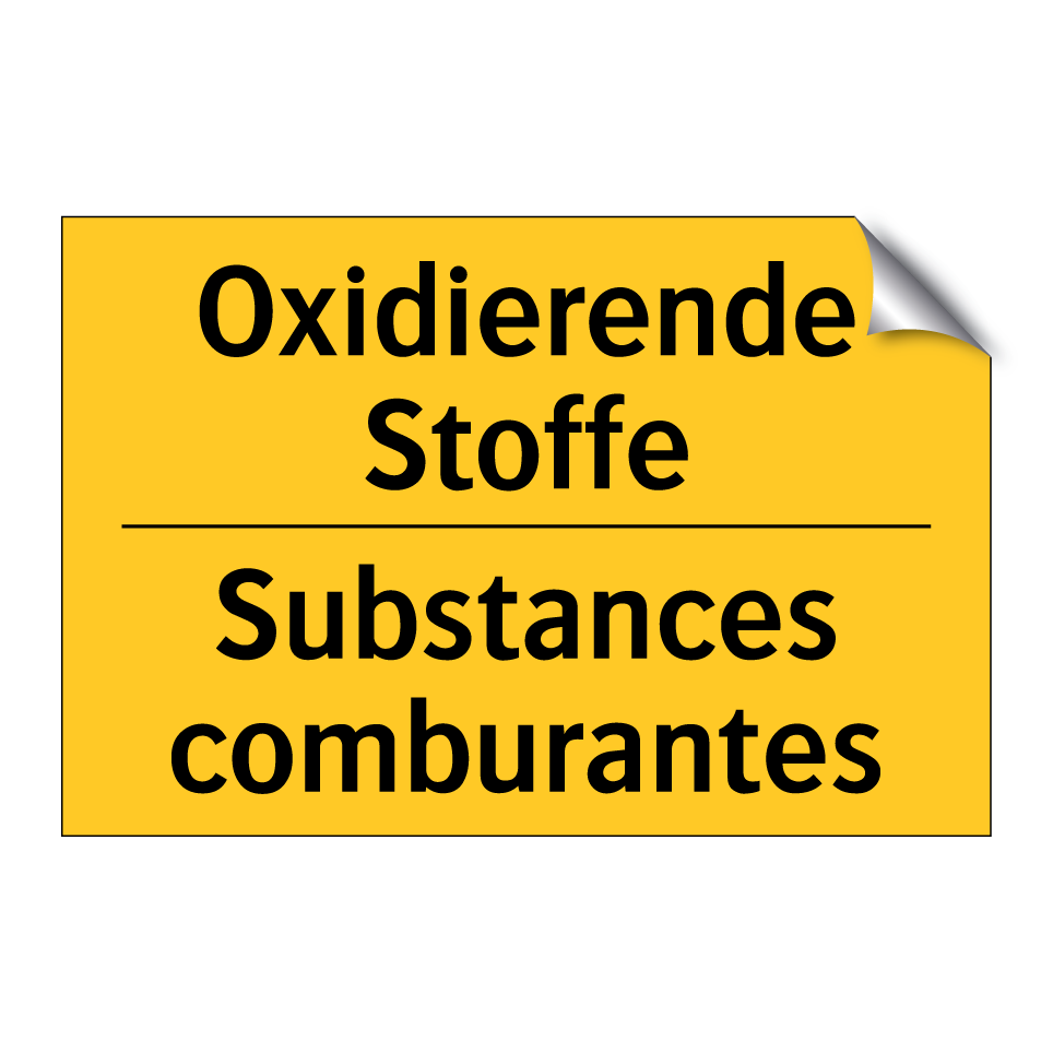 Oxidierende Stoffe - Substances comburantes