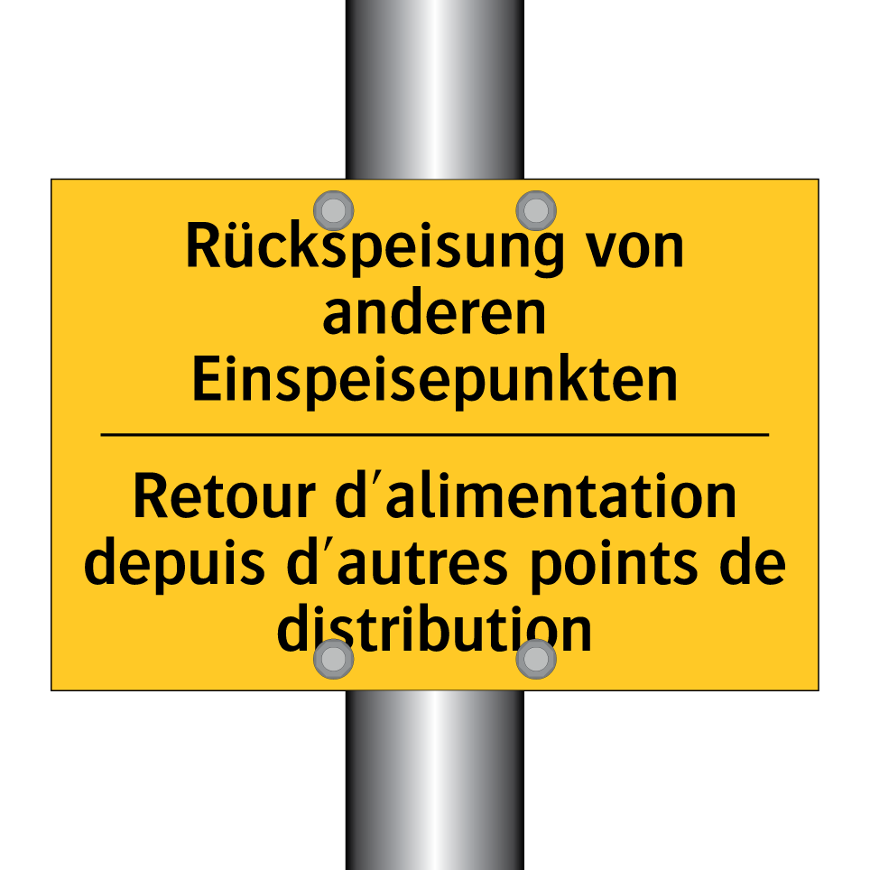 Rückspeisung von anderen Einspeisepunkten /.../ - Retour d'alimentation depuis d'autres /.../