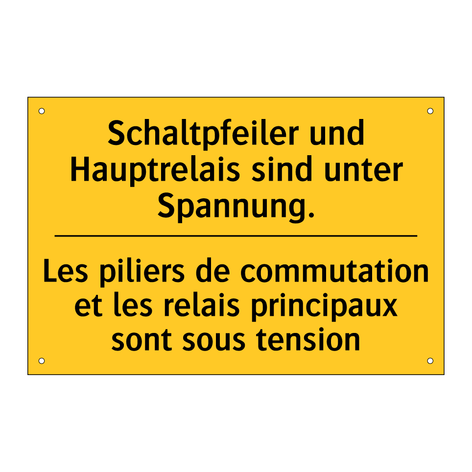 Schaltpfeiler und Hauptrelais /.../ - Les piliers de commutation et /.../