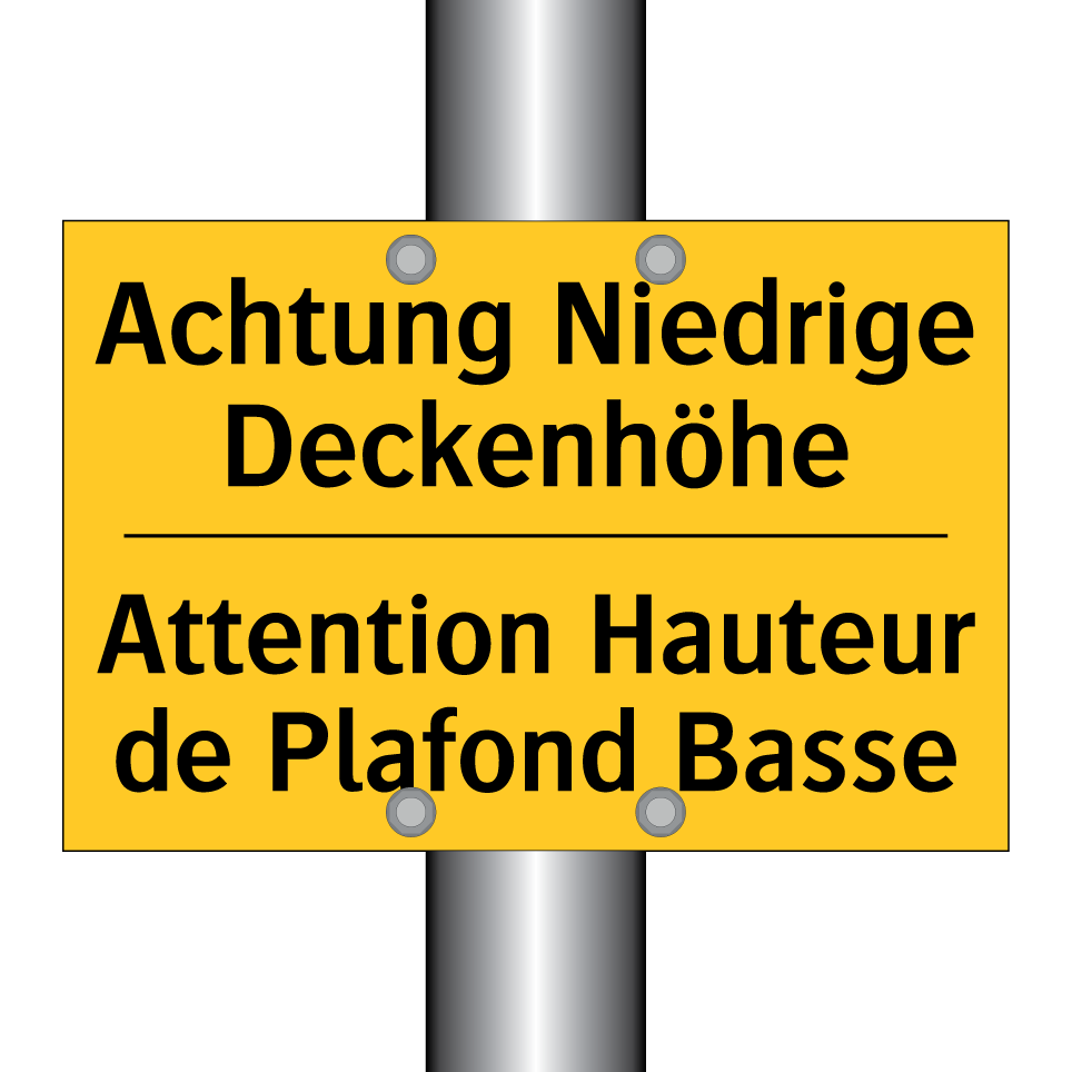 Achtung Niedrige Deckenhöhe - Attention Hauteur de Plafond Basse /.../