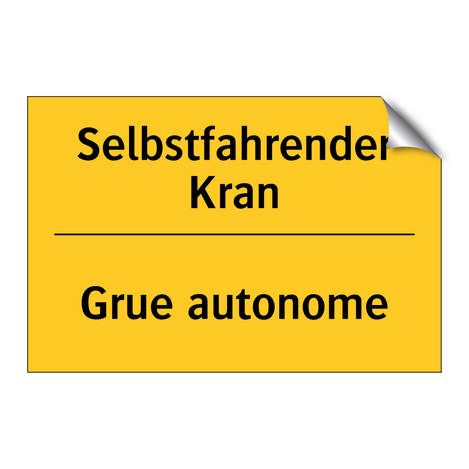 Selbstfahrender Kran - Grue autonome