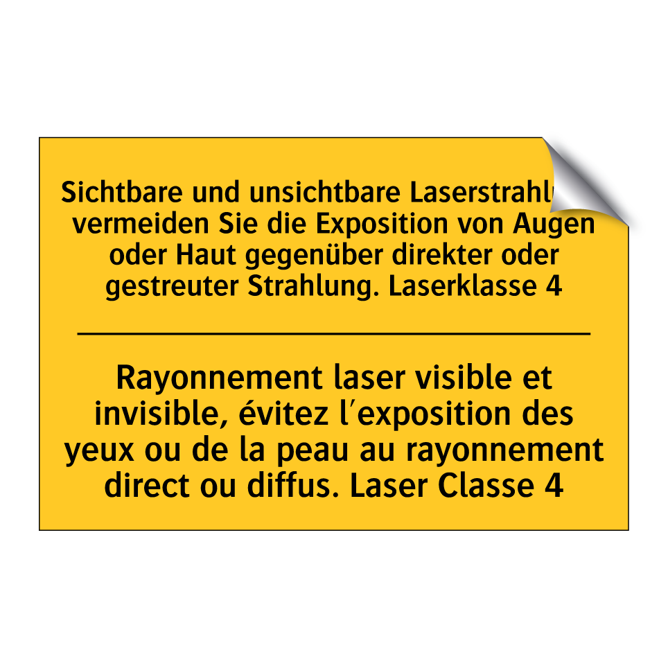 Sichtbare und unsichtbare Laserstrahlung, /.../ - Rayonnement laser visible et invisible, /.../