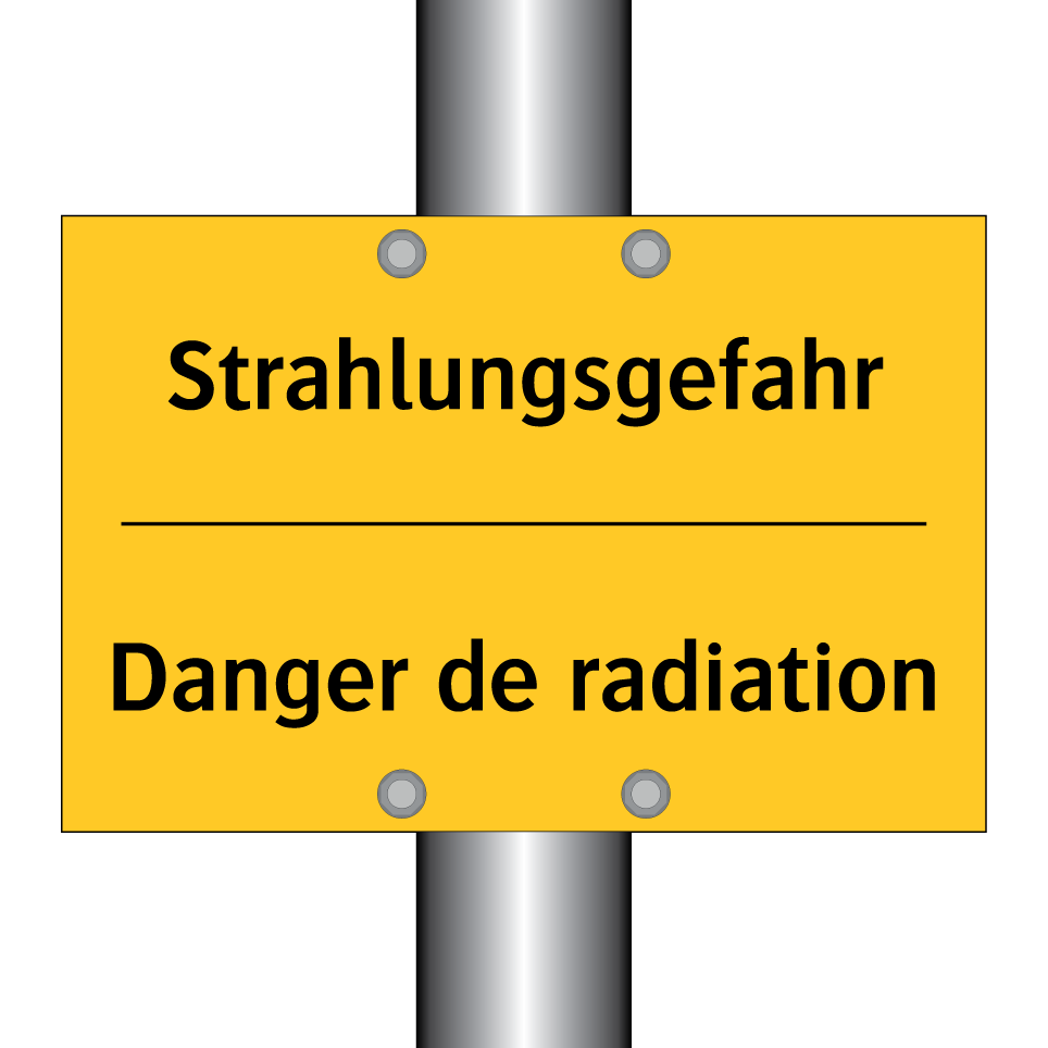 Strahlungsgefahr - Danger de radiation