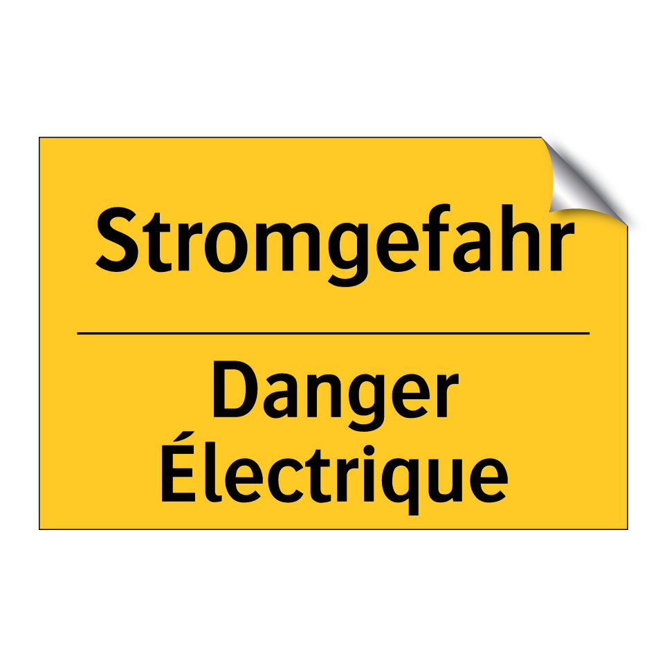 Stromgefahr - Danger Électrique