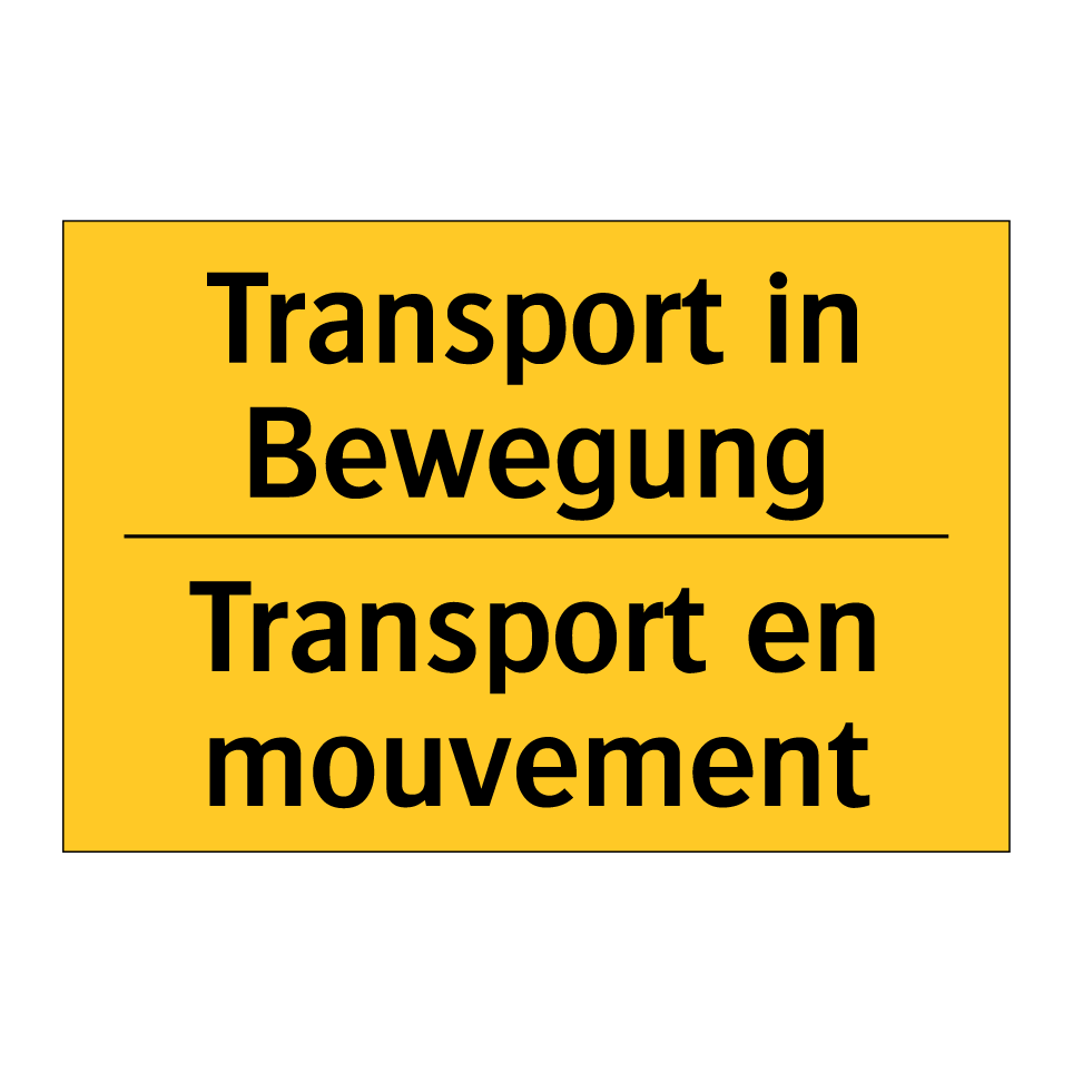 Transport in Bewegung - Transport en mouvement