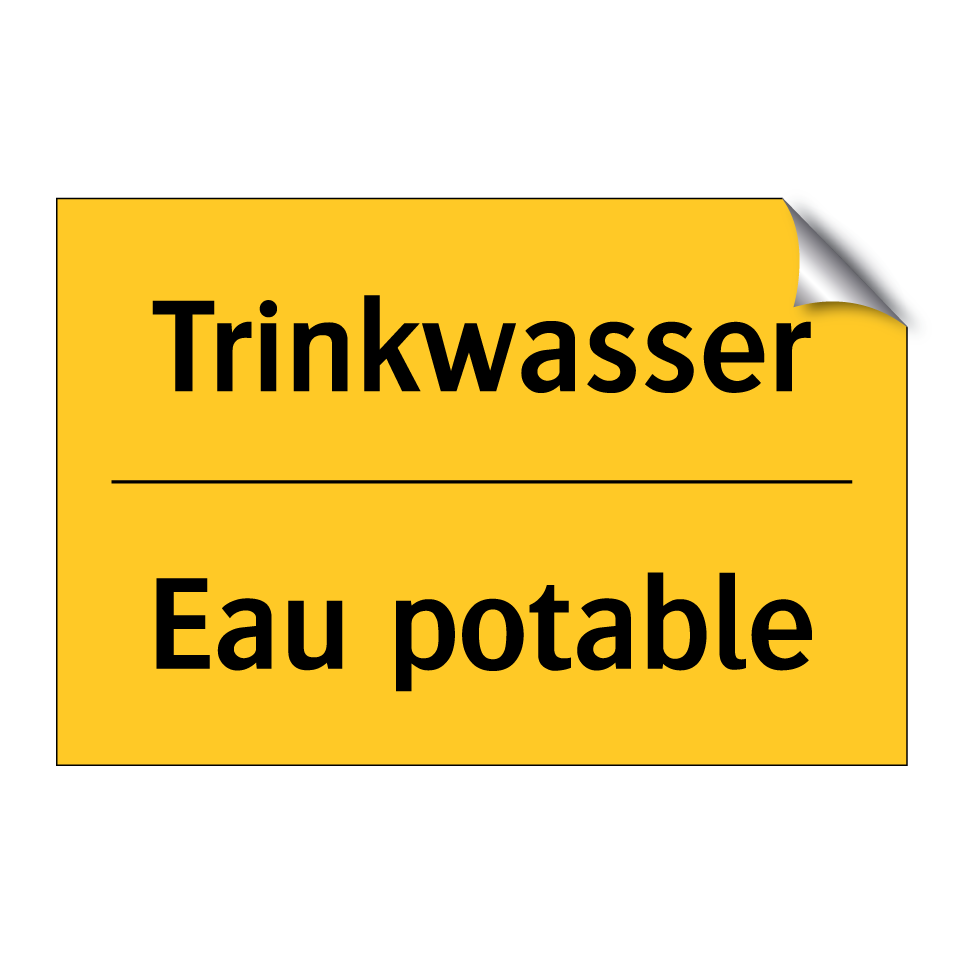 Trinkwasser - Eau potable