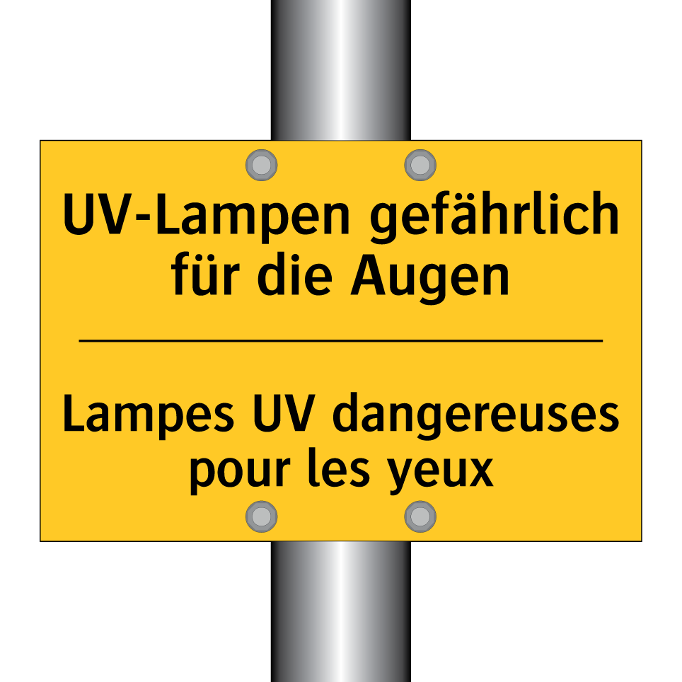 UV-Lampen gefährlich für die Augen /.../ - Lampes UV dangereuses pour les /.../