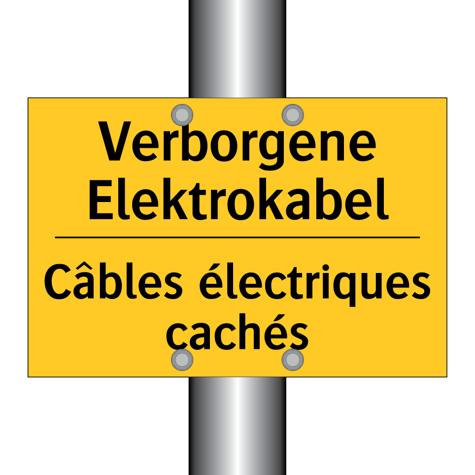 Verborgene Elektrokabel - Câbles électriques cachés