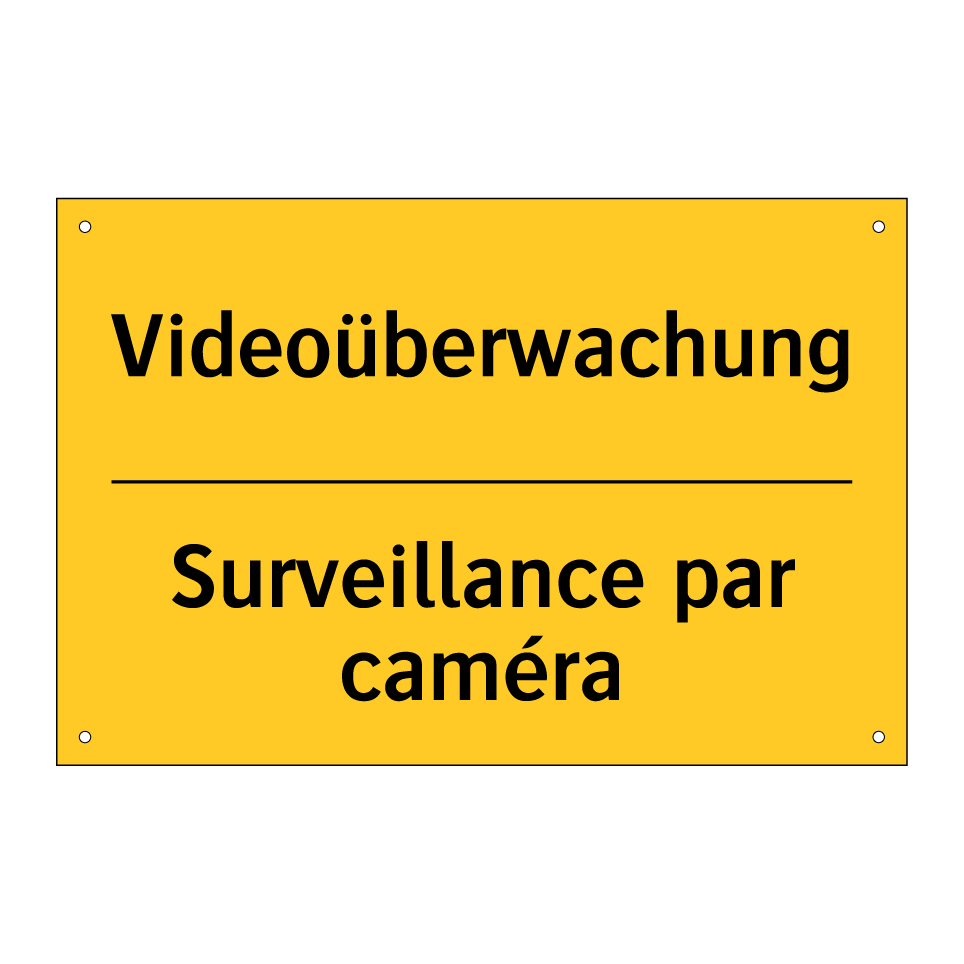 Videoüberwachung - Surveillance par caméra