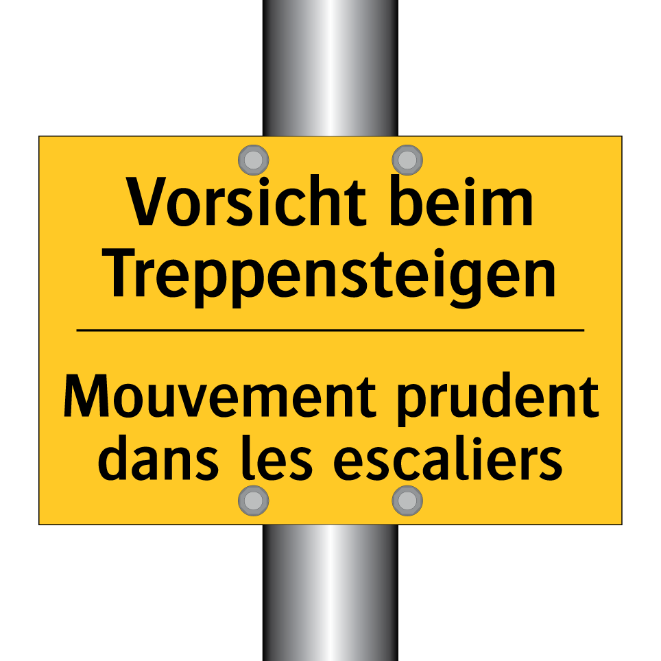 Vorsicht beim Treppensteigen - Mouvement prudent dans les escaliers /.../