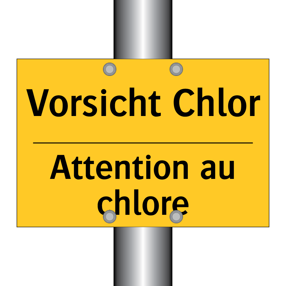 Vorsicht Chlor - Attention au chlore