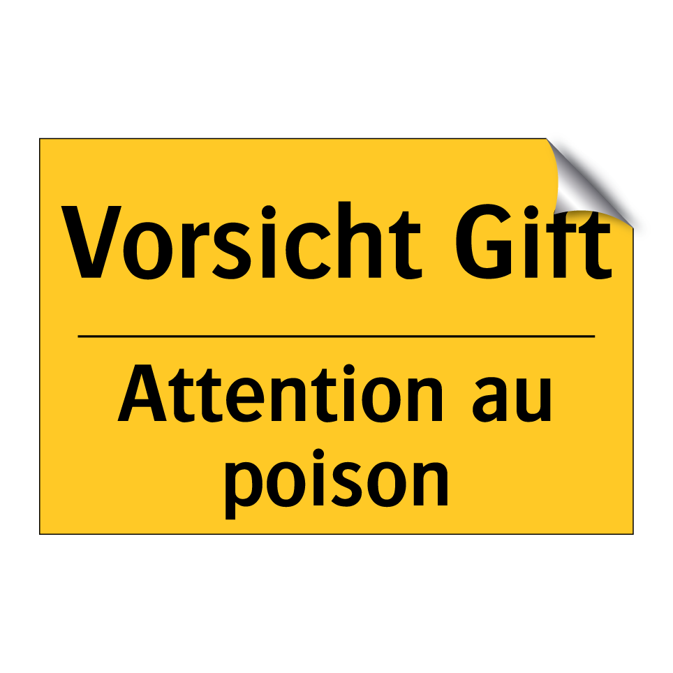 Vorsicht Gift - Attention au poison