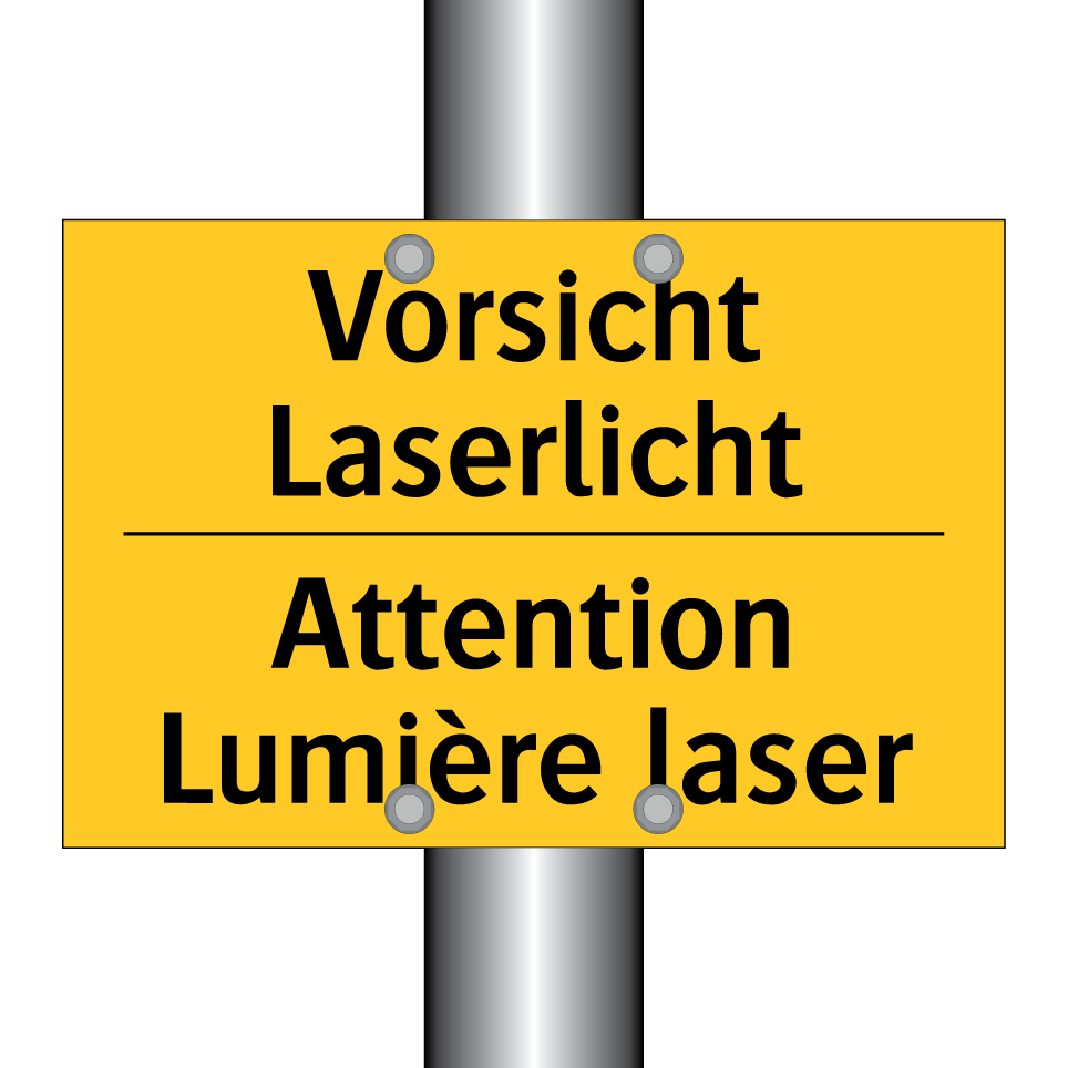Vorsicht Laserlicht - Attention Lumière laser
