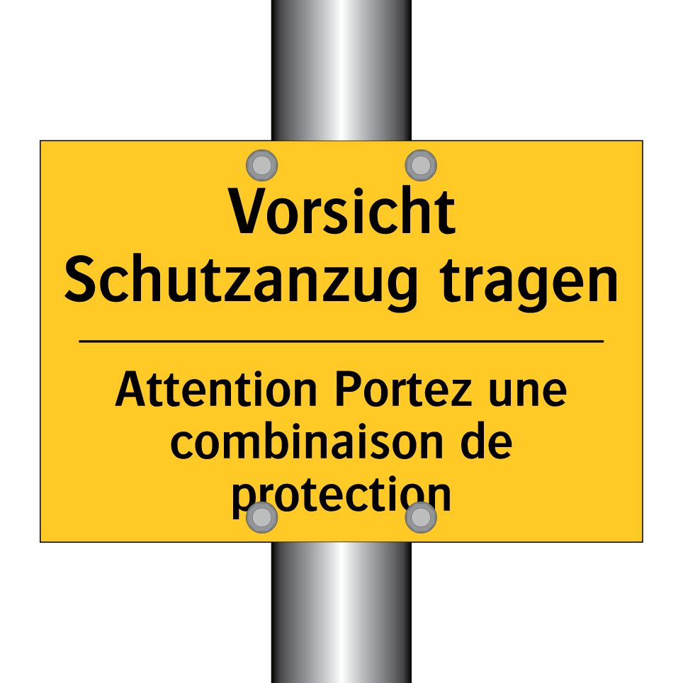 Vorsicht Schutzanzug tragen - Attention Portez une combinaison /.../