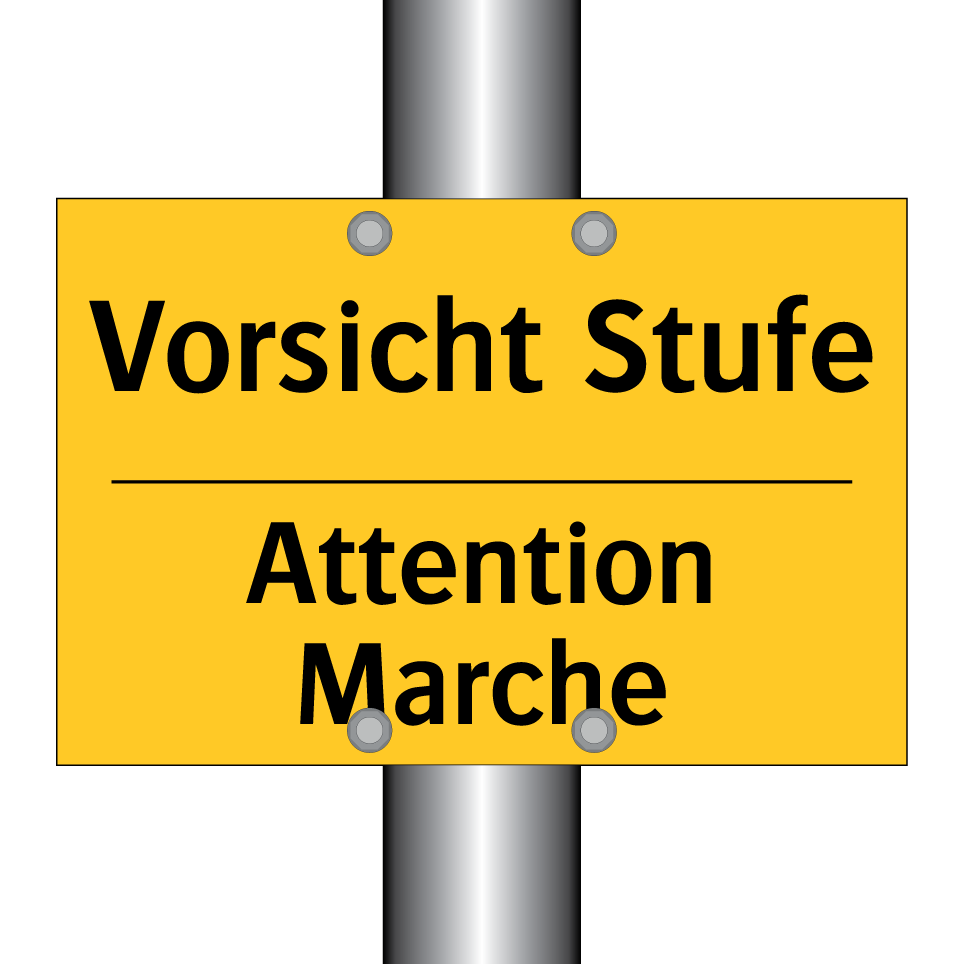 Vorsicht Stufe - Attention Marche