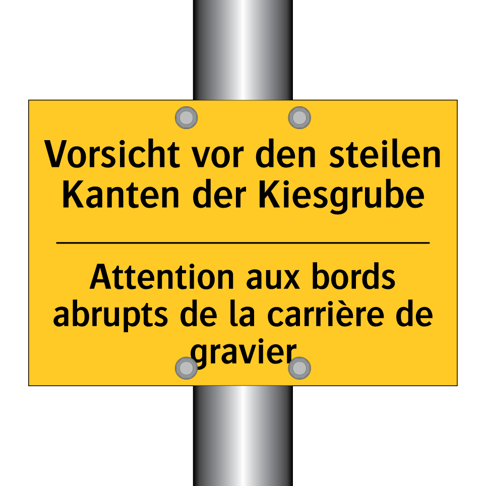 Vorsicht vor den steilen Kanten /.../ - Attention aux bords abrupts de /.../