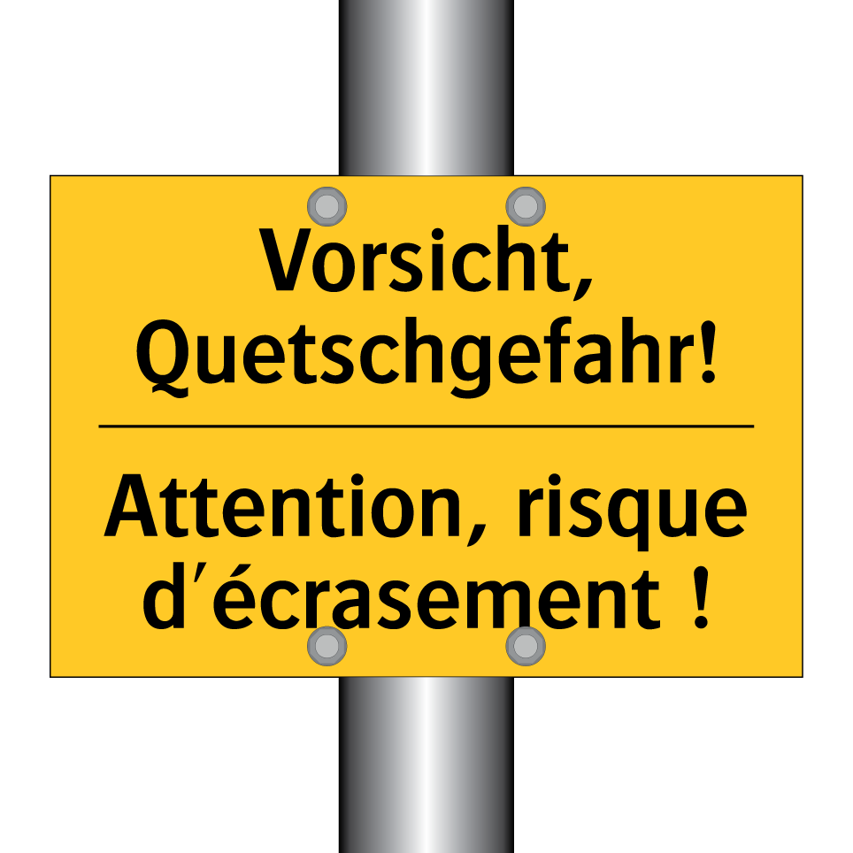 Vorsicht, Quetschgefahr! - Attention, risque d'écrasement /.../