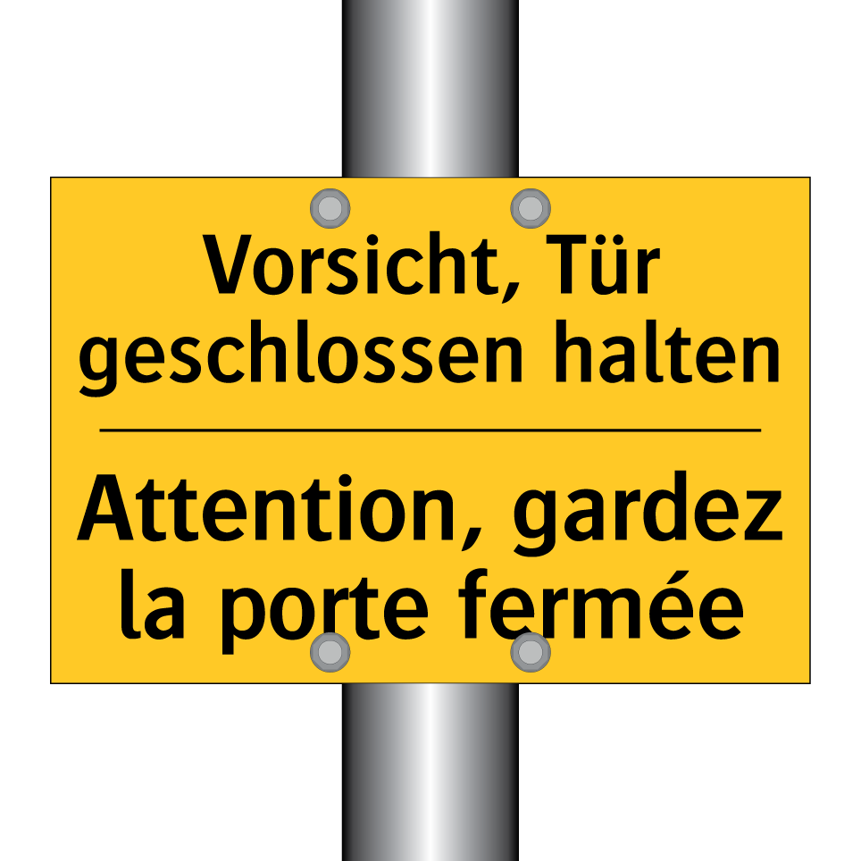 Vorsicht, Tür geschlossen halten /.../ - Attention, gardez la porte fermée /.../
