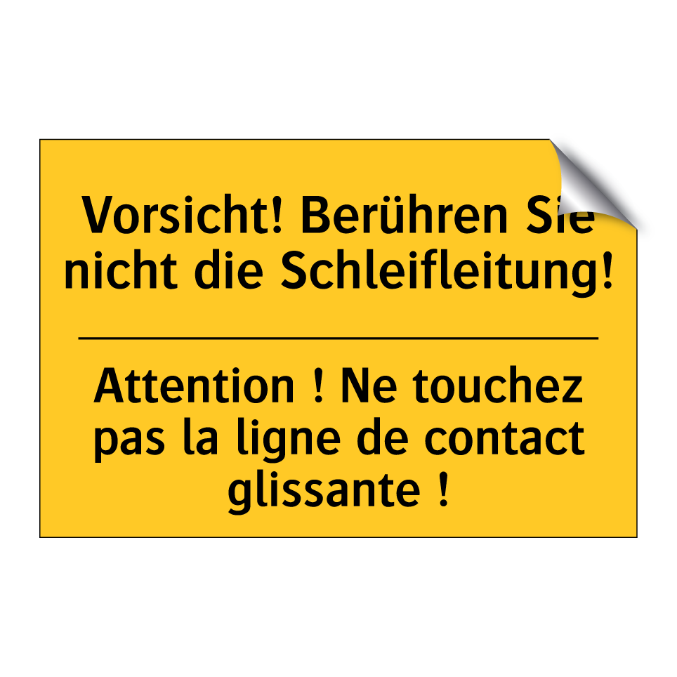 Vorsicht! Berühren Sie nicht die /.../ - Attention ! Ne touchez pas la /.../