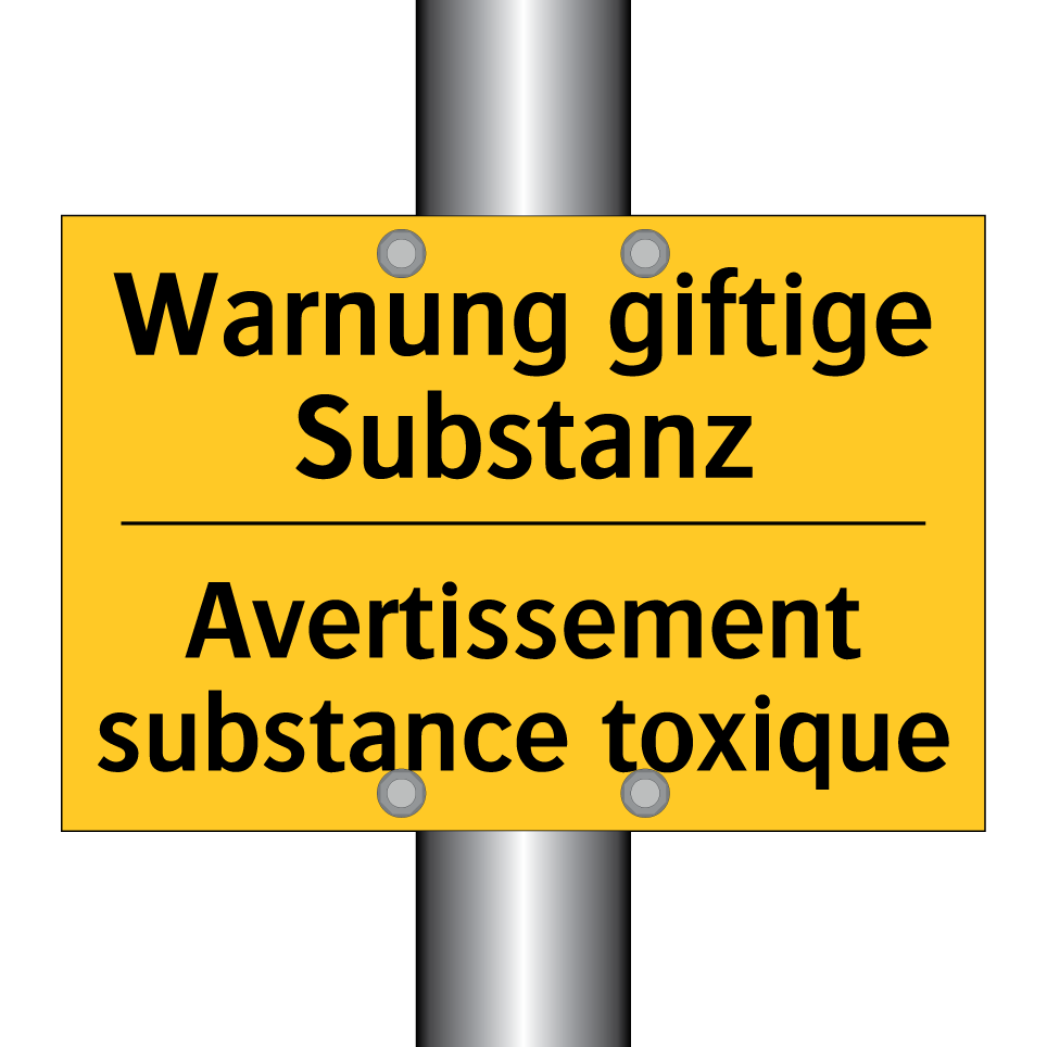Warnung giftige Substanz - Avertissement substance toxique /.../