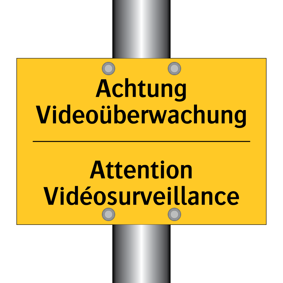 Achtung Videoüberwachung - Attention Vidéosurveillance