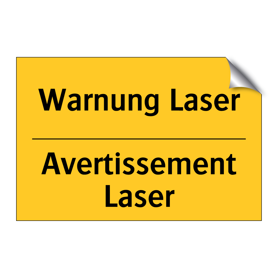 Warnung Laser - Avertissement Laser
