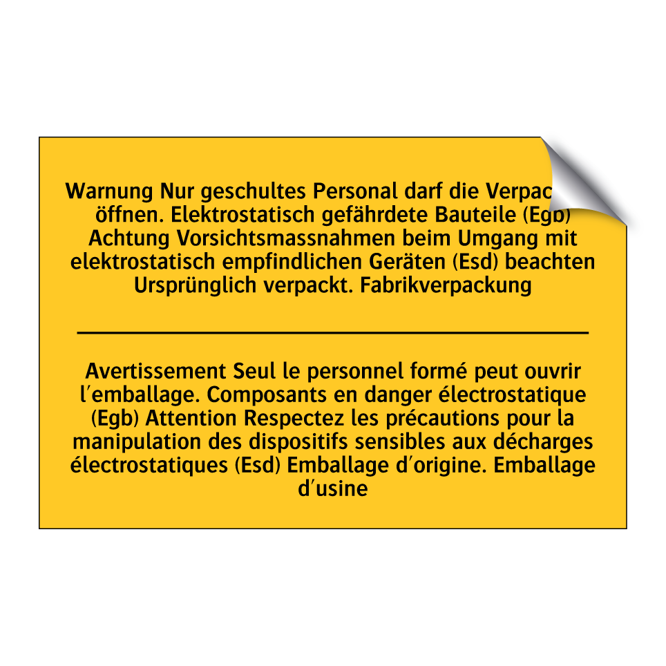 Warnung Nur geschultes Personal /.../ - Avertissement Seul le personnel /.../