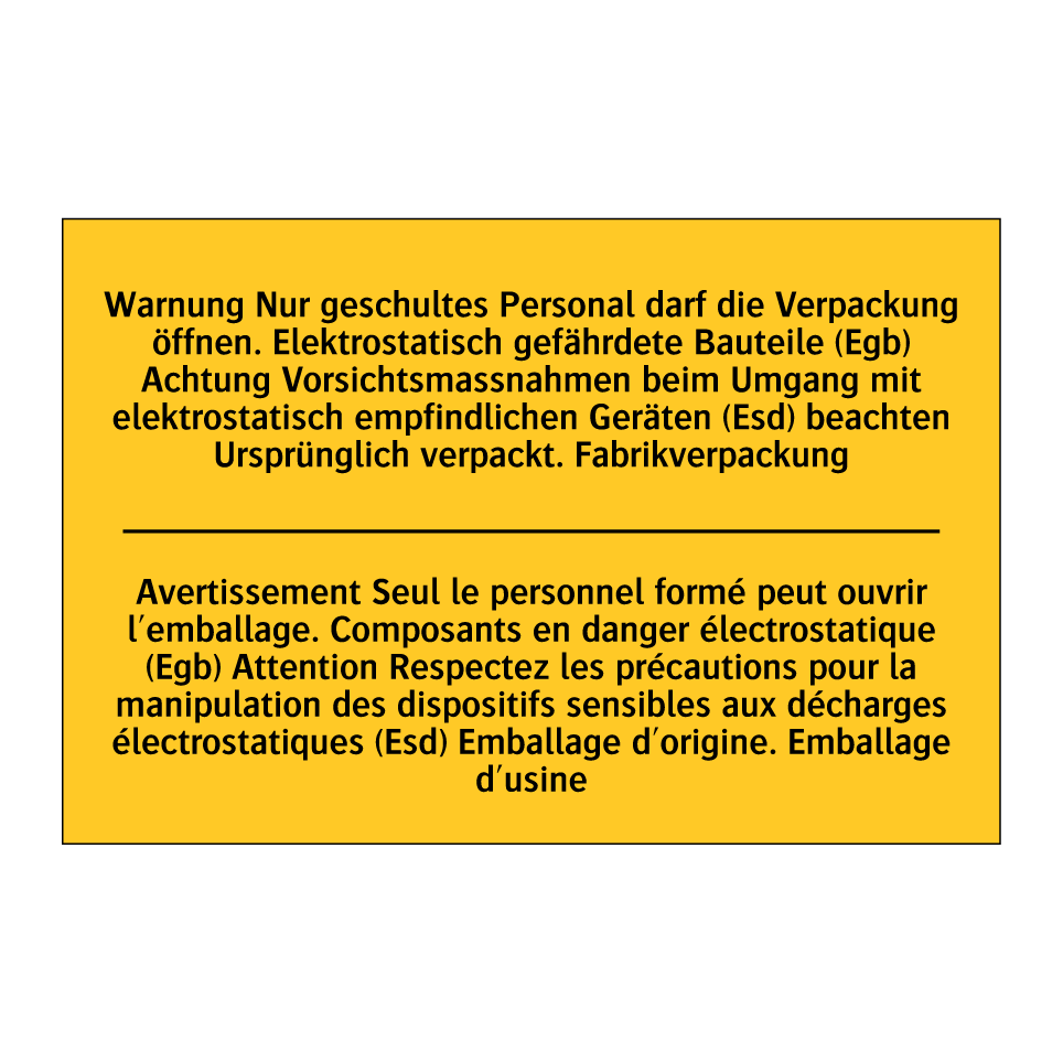Warnung Nur geschultes Personal /.../ - Avertissement Seul le personnel /.../