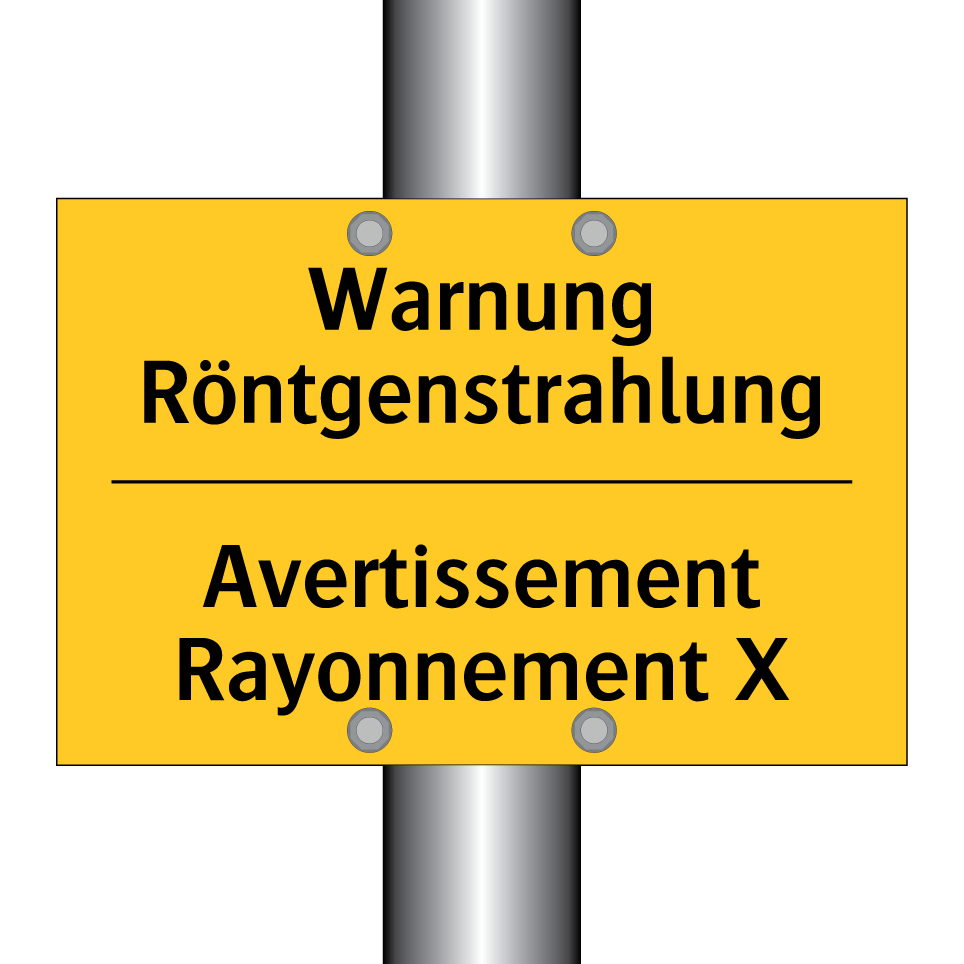 Warnung Röntgenstrahlung - Avertissement Rayonnement X
