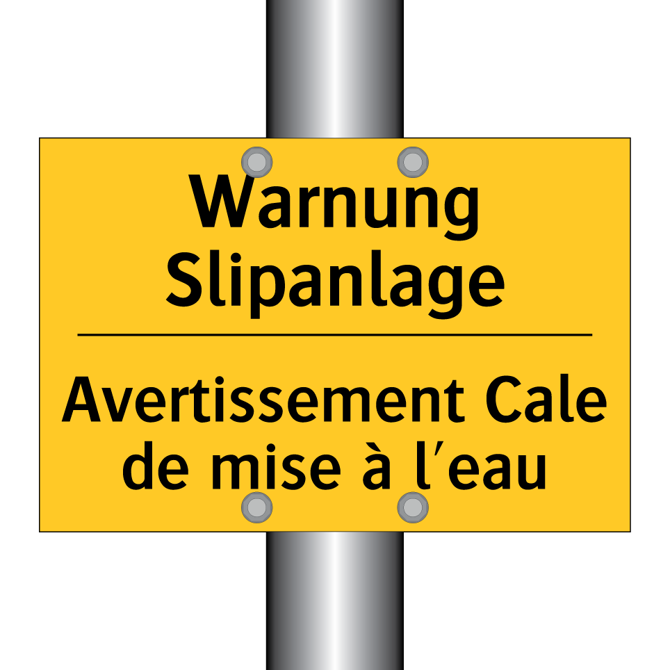 Warnung Slipanlage - Avertissement Cale de mise à l'eau /.../