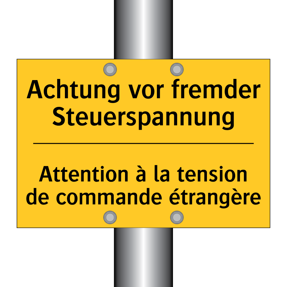 Achtung vor fremder Steuerspannung /.../ - Attention à la tension de commande /.../